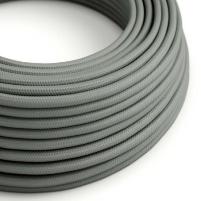 Cable decorativo textil a metros homologado color gris
