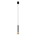 Lámpara techo acero LED integrado dorado mate TAYLAN