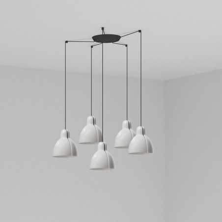 Lámpara techo acero E27 negro BLOMBAY
