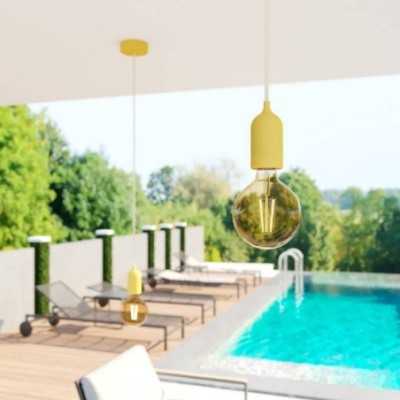 Cable textil decorativo para exteriores color lino