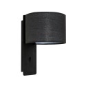 Lámpara pared acero E27 negro mate ESCHES