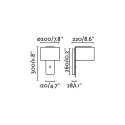 Lámpara pared acero E27 negro mate ESCHES