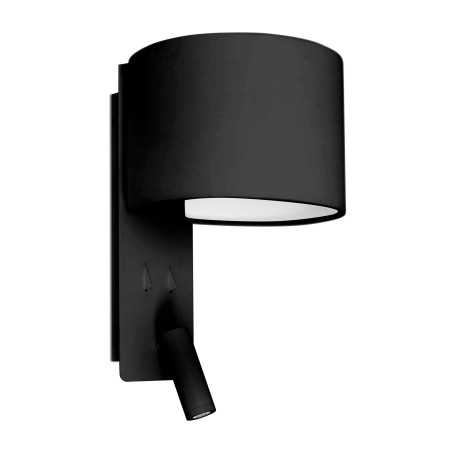 Lámpara pared acero E27 negro mate ASQUES