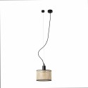 Lámpara techo acero E27 negro mate OUCQUES