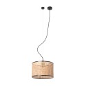 Lámpara techo acero E27 negro mate COLONNE