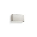 Lámpara pared acero E27 blanco mate HORDAIN