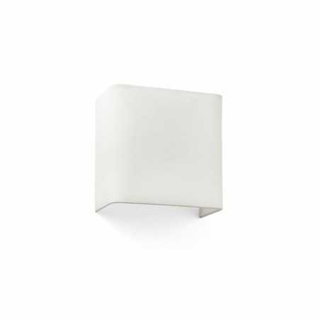 Lámpara pared acero E27 blanco mate LE LATA