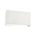 Lámpara pared acero E27 blanco mate BEAUVAL