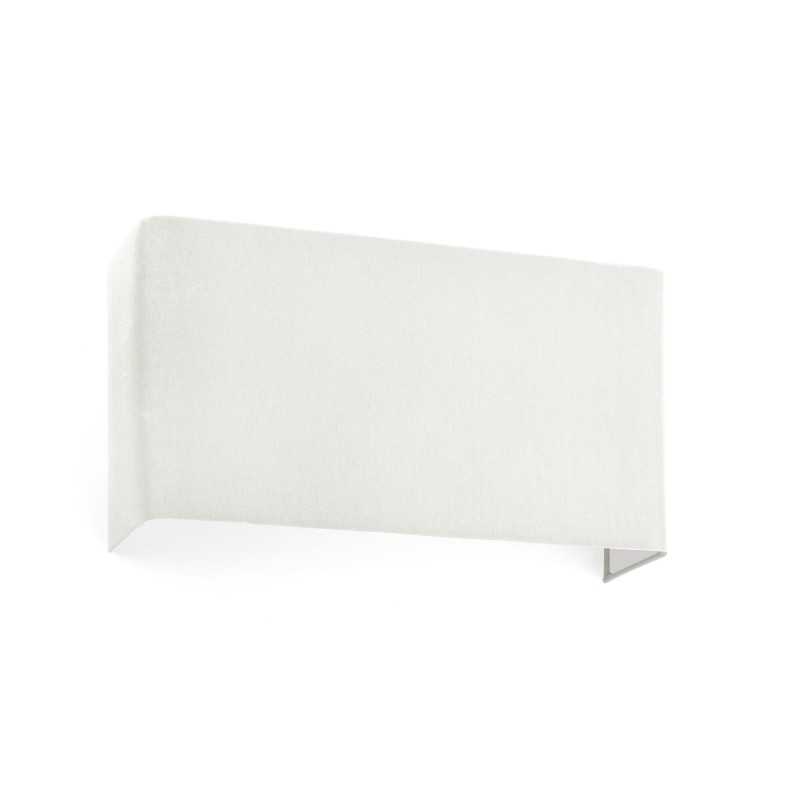 Lámpara pared acero E27 blanco mate BEAUVAL