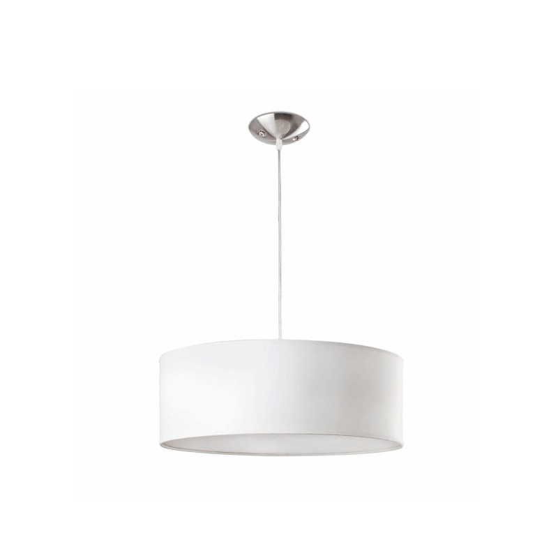 Lámpara techo acero E27 blanco ROGNON
