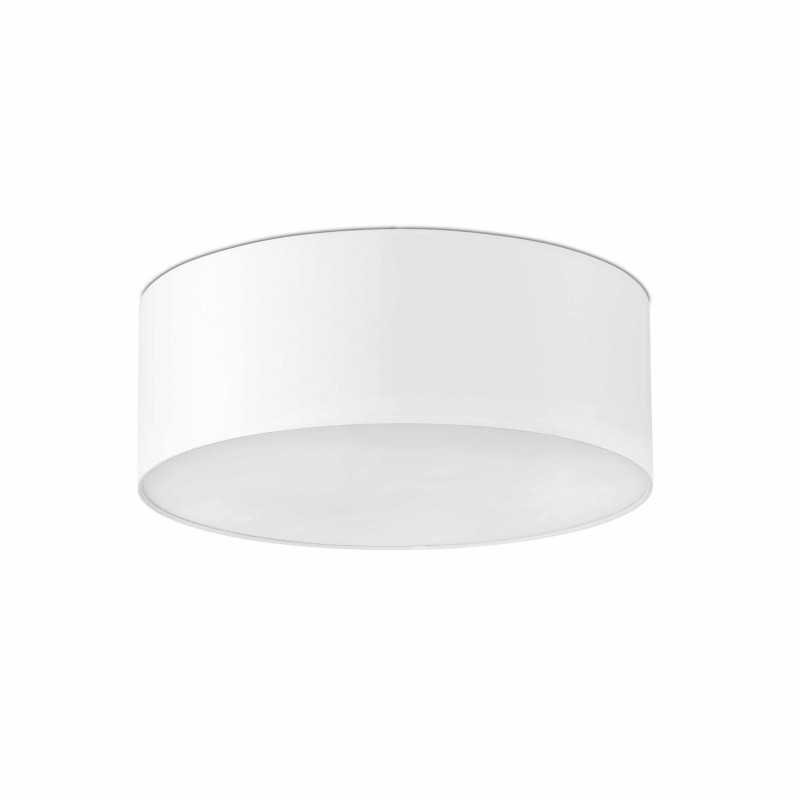 Lámpara techo acero E27 blanco mate TAURION