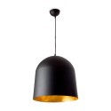 Lámpara techo aluminio E27 negro mate KERITY