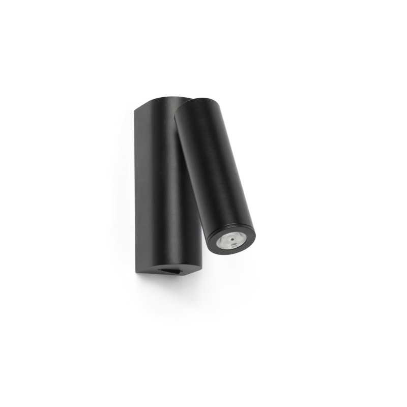 Lámpara pared acero LED integrado negro BELLOY