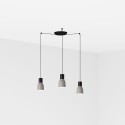 Lámpara techo acero E27 negro mate BLAGNAC