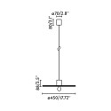 Lámpara techo aluminio E27 negro mate PLANFOY