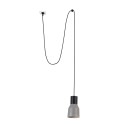 Lámpara techo acero E27 negro COUDOUR