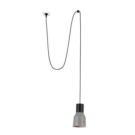 Lámpara techo acero E27 negro COUDOUR
