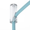 Sujeta cables transparente para techo con prisionero