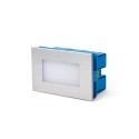 Lámpara pared acero LED integrado acero cepillado PAREID