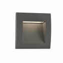 Lámpara pared aluminio LED integrado gris CHALUS