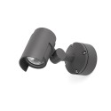 Lámpara pared aluminio LED integrado gris BOUCAU