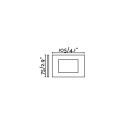 Lámpara pared aluminio LED integrado blanco mate BOUESSE