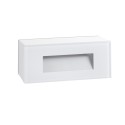 Lámpara pared policarbonato LED integrado blanco mate COMMENY