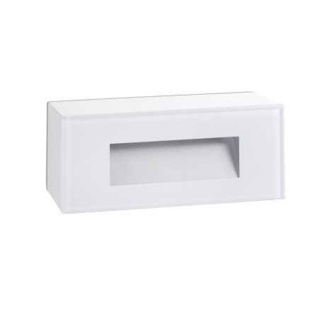 Lámpara pared policarbonato LED integrado blanco mate COMMENY