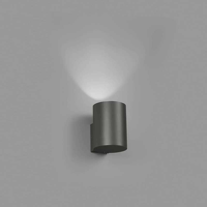 Lámpara pared aluminio LED integrado gris LE THIL