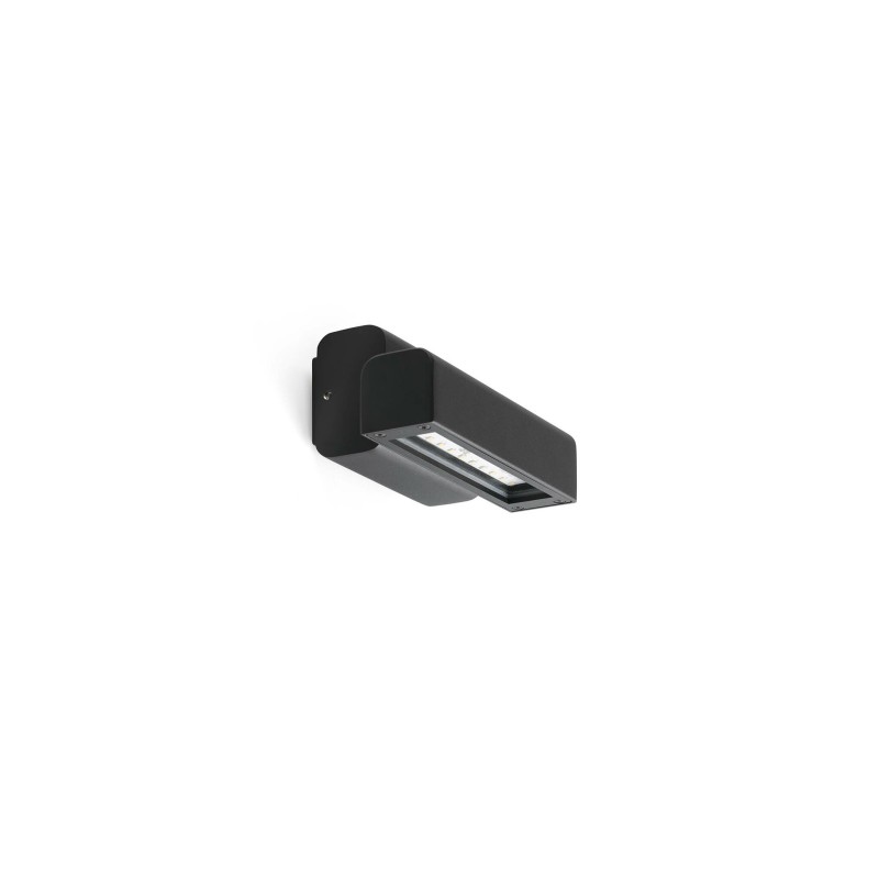 Lámpara pared aluminio LED integrado negro MESVRES
