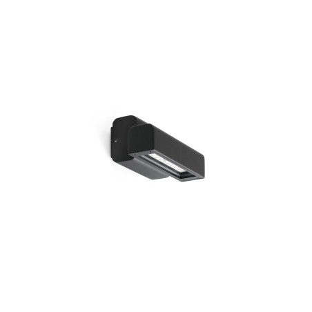 Lámpara pared aluminio LED integrado negro MESVRES