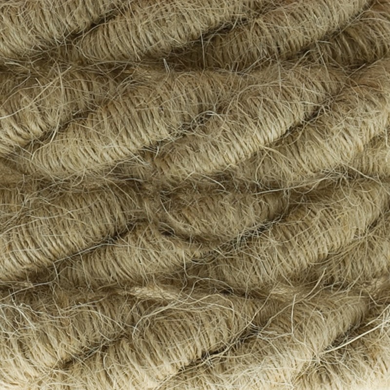 Cable trenzado textil MARRÓN