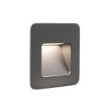 Lámpara pared aluminio LED integrado gris AVENAS