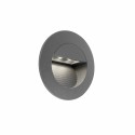 Lámpara pared aluminio LED integrado gris CASTRES