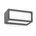 Lámpara pared aluminio E27 gris WILLEMS
