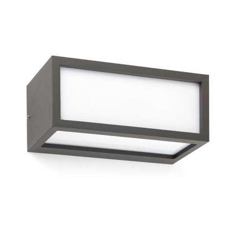 Lámpara pared aluminio E27 gris WILLEMS