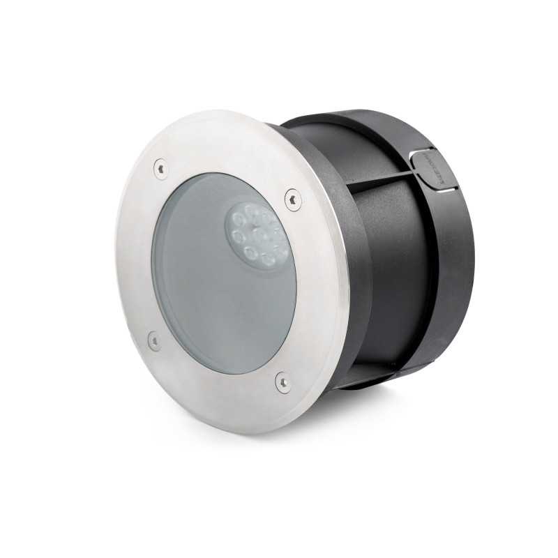 Lámpara suelo acero LED integrado acero cepillado LANNEC