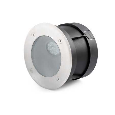 Lámpara suelo acero LED integrado acero cepillado LANNEC