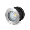 Lámpara suelo acero LED integrado acero cepillado CAURON