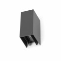 Lámpara pared aluminio LED integrado gris CUBORD