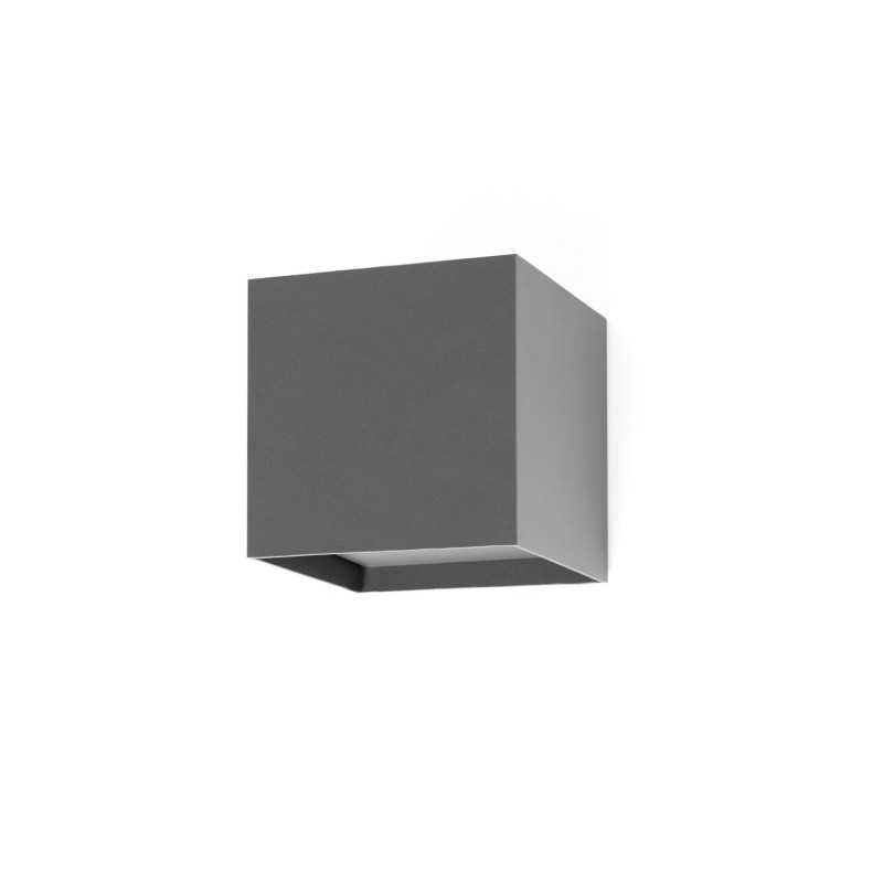 Lámpara pared aluminio LED integrado gris ARTONNE