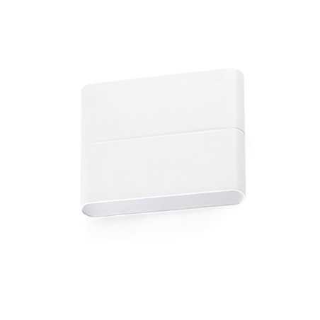 Lámpara pared aluminio LED integrado blanco mate AMBERAC