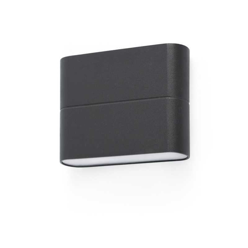 Lámpara pared aluminio LED integrado gris VARIZE