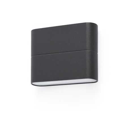 Lámpara pared aluminio LED integrado gris VARIZE