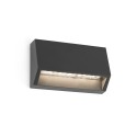 Lámpara pared plástico LED integrado gris HATRIZE