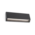 Lámpara pared plástico LED integrado gris CAZENAC