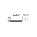 Lámpara pared plástico LED integrado gris CAZENAC