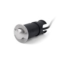 Lámpara suelo acero LED integrado acero cepillado VERETZ