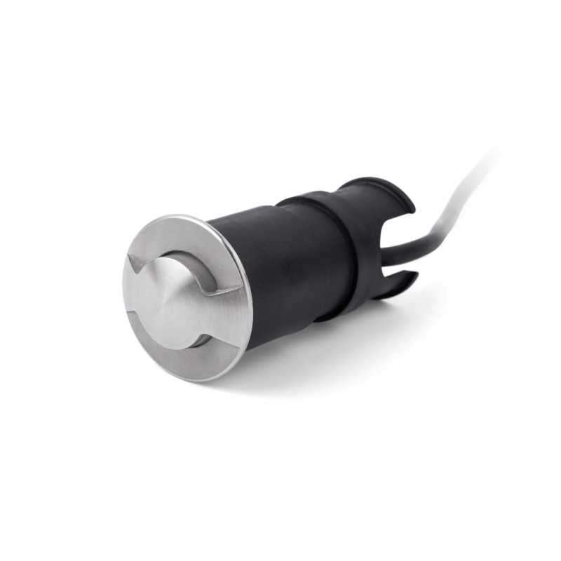 Lámpara suelo acero LED integrado acero cepillado VERETZ