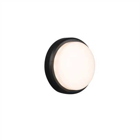 Lámpara pared plástico LED integrado gris FLEURAC
